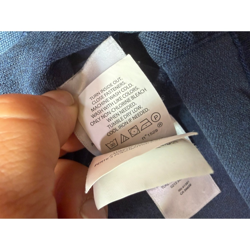 Polo Ralph Lauren Mens Slim Fit Stretch Mesh Polo Shirt Blue Medium - Picture 7 of 11
